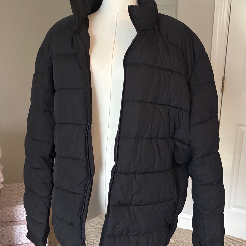 Zara Black Quilted Jacket unisex